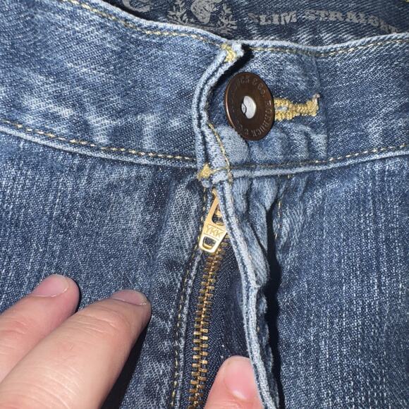 Roebuck And Co Slim Straight Denim Jeans 36x33 - Picture 6 of 11